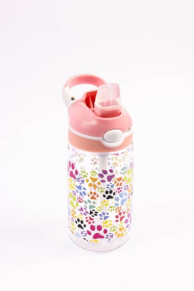 Cocobee Tritan Water Bottle, Push Button Open - Pink