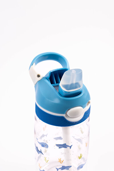 Cocobee Ocean Tritan Water Bottle – Bpa-free, Push-button Open, Leakproof – Blue