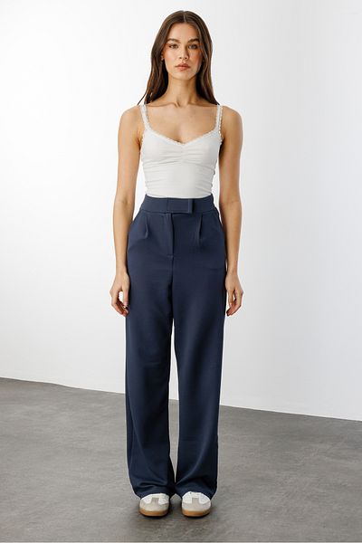 GENIUS STORE Comfortable Palazzo Trousers with Velcro Waist Velcro-Pants