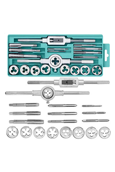 Janissary Kılavuz Pafta Takımı Metrik Seti 20 Parça Diş Ve Yiv Açma Kılavuz Seti Pafta Seti Klavuz Seti