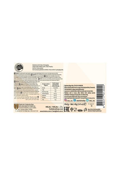 Beta Kayısı Çayı 20 Adet - Welltea Reform Collection