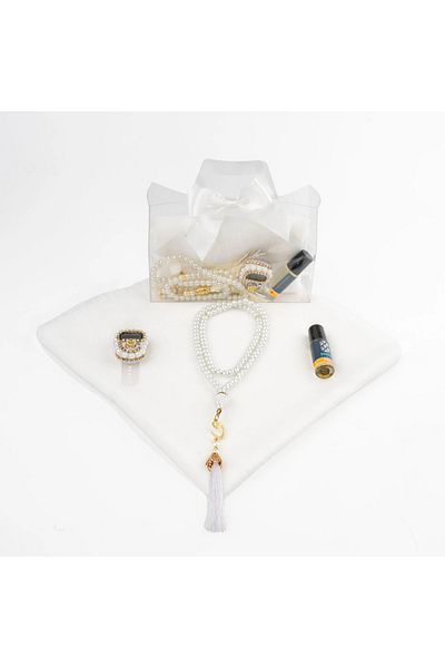 Hayrat Neşriyat Σετ Tasbih + Κασκόλ + Zikirmatik + Essence (Acetate Box με τσάντα, κρέμα)