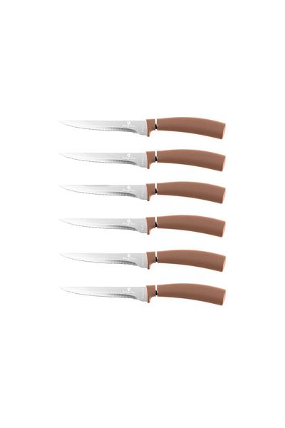 Berlinger Haus 6-piece Steak Knife Set Rose Gold Metallic Line Bh 2811
