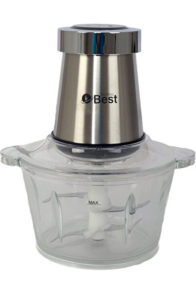 Techno Best مفرمة 2 لتر 500 وات BGC-001 ستانلس ستيل