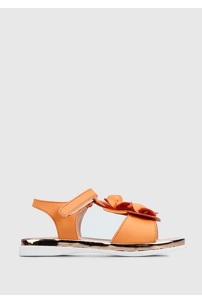 Kiddo Orange Flat Sandals for Girls