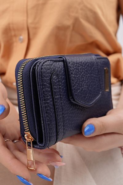 MUGGO Cheko Zippered Card Holder Women's Wallet with Coin and Paper Money Compartment