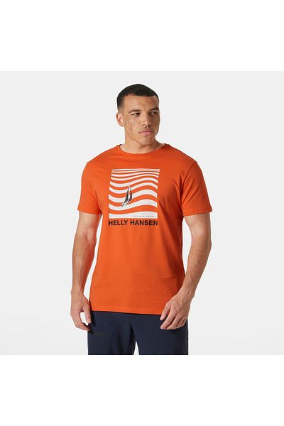 Helly Hansen Ανδρικό πορτοκαλί μπλουζάκι Shoreline 3.0