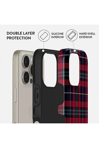 BURGA Phone Case Compatible iPhone 16 PRO MAX Hybrid 2-Layer Hard Shell Silicone Protective Case