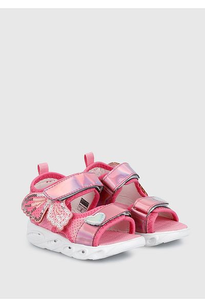 Kiddo Fuchsia Flat Sandals for Girls