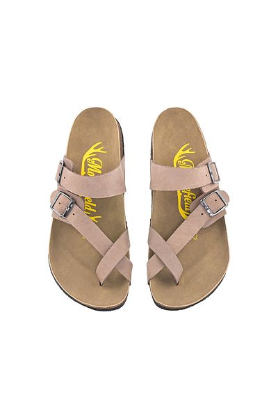 Moosefield Παντόφλες από γνήσιο δέρμα Unisex Antique Mink Nubuck