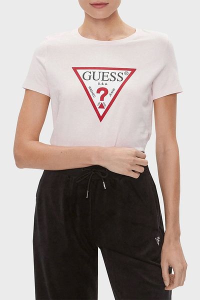Guess Ss Cn Original Tee Women's Pink T-Shirt W1Yi1Bi3Z14-A60W