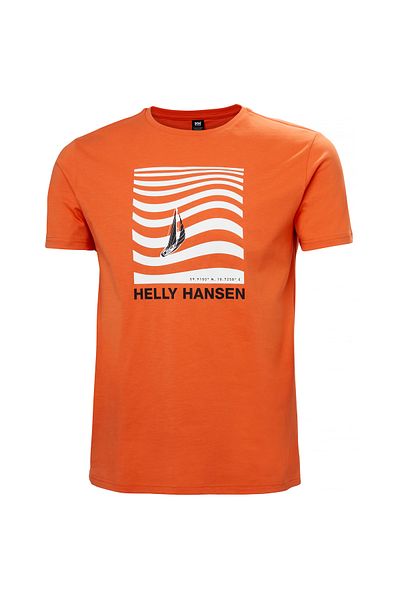 Helly Hansen Ανδρικό πορτοκαλί μπλουζάκι Shoreline 3.0