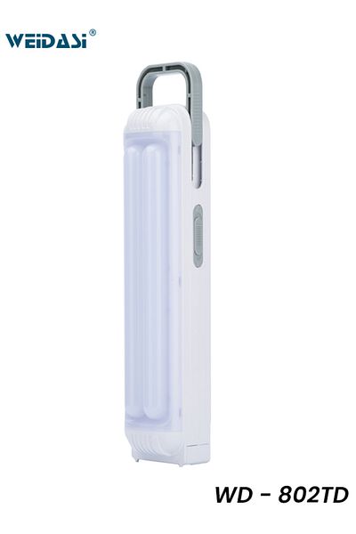 weidasi Rechargeable Emergency Light with Retractable Handle and Dual Brightness Modes - WD-802TD
