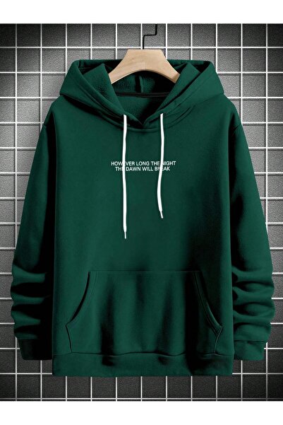PENTHİLUS Men's Loose Gesture Printed Long Sleeve Sweatshirt