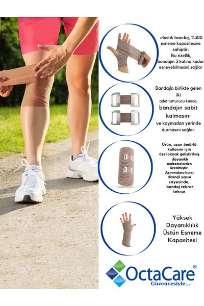 Octacare SUPER Elastic Bandage Skin Color 15 cm x 4.5 Meters