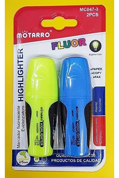 MOTARRO Highlighters - Mini TextMarkers Pastel and Fluorescent Colours Different Varieties