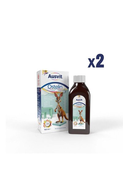 Ausvit Ostelin Kids Bone and Growth Formula -2 Boxes- Supplementing Food for Growth & Bone Development 150ml