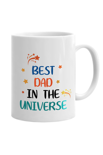 OEM Cană albă personalizată „Cel mai bun Tată din Univers”, Inovatix®. 330 ml