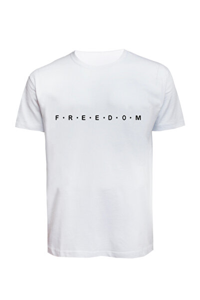 Baran Işık Unisex majica sa natpisom "Freedom" Štampano Pamuk Pamučni džersej...