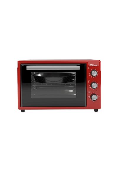 Zilan Cuptor electric Zln5322 Gusto, capacitate 35l, temperatură maximă 250°C, temporizator, putere 1800w, roșu