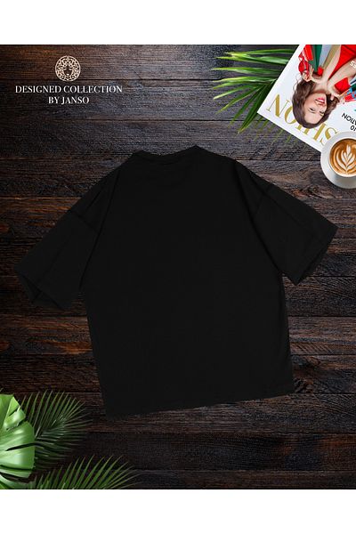 JANSO GROUP Women Short Sleeve Tshirt Large Size Oversized Cotton