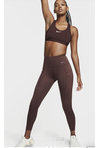Nike Go Firm-Support High-Waisted with Pockets Running Women's Leggings Yakamoz Spor