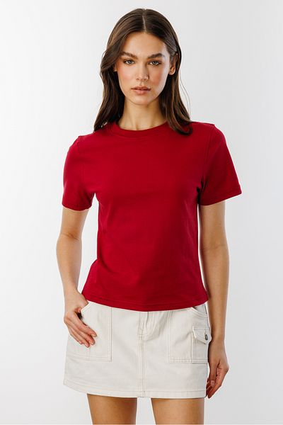 GENIUS STORE Tricou pentru femei -Tricou Crop din bumbac organic și bază de biciclete