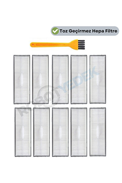 robotyedek Roborock S7 Maxv Ultra - فلتر Hepa بديل وفرشاة تنظيف 11 قطعة