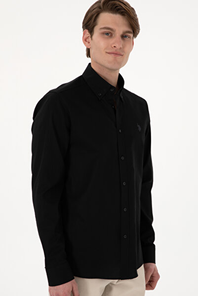 U.S. Polo Assn. U.s. Polo Assn. %100 Pamuk Uzun Kol Slim Fit Gömlek 2083199