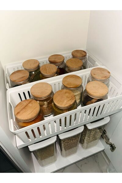 Bayev Clio Σετ 2 αρθρωτών μαχαιροπήρουνων και συρταριών συρταριών Organizer κουζίνας