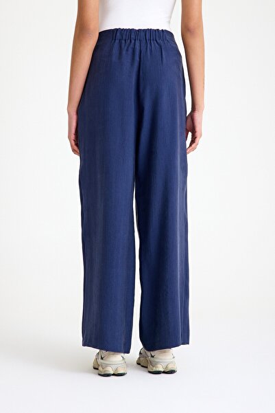 QANU Фіолетові штани темно-сині