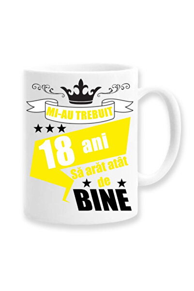 OEM Cană albă personalizată „Mi-a luat 18 ani să arăt atât de bine”, Inovatix...