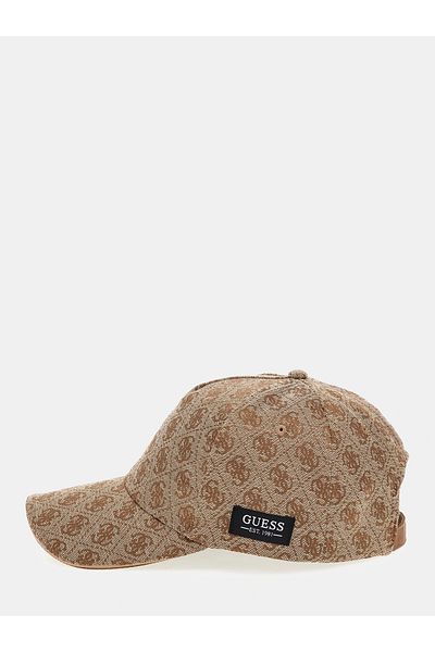Guess Milano Baseball Cap Men's Beige Hat Am9369Pol01-Beı