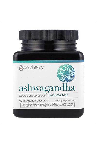 Youtheory , Ashwagan.Dhaa, Ksm66, 60 Veg. Caps, Vr078