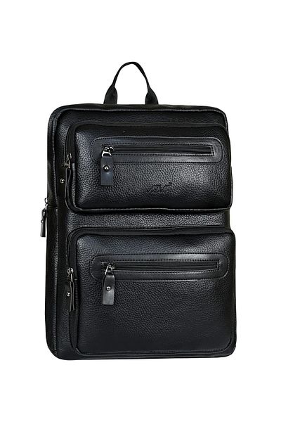ergül çanta Unisex Water Resistant 15.6 Inch Compatible Computer-Notebook Compatible Faux Leather Backpack