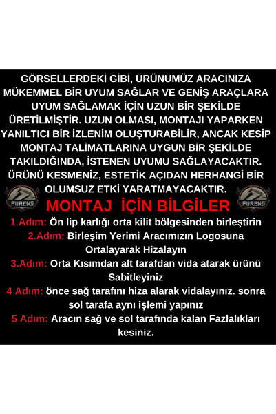SHOOPLAA Renault 9-11 Broadway Uyumlu H lip Esnek Ön Lip 2 Parça Karlık Ön Ek Tampon Altı Dil