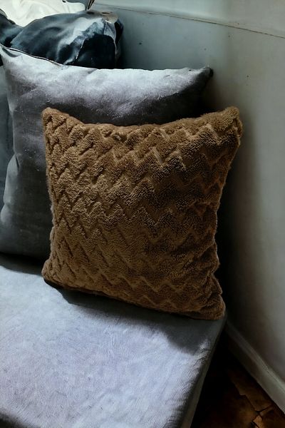 Mislina Home Кафява декоративна калъфка за възглавница с 4 части, бохемски мотив, 43x43 см