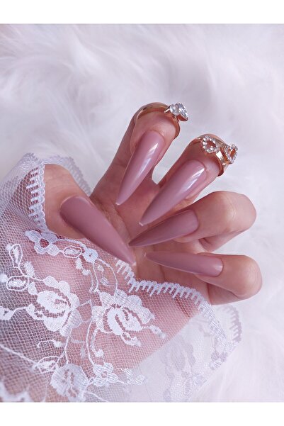 Easy Beauty 24 Adet Renkli Uzun Stiletto Takma Tırnak Seti 1357
