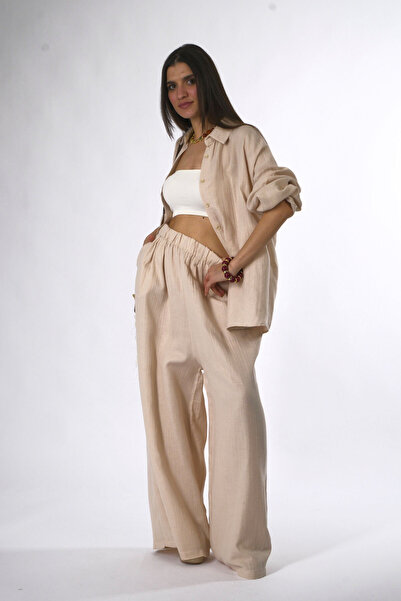 ABBRA Women's 100% Cotton Soft Textured Suit