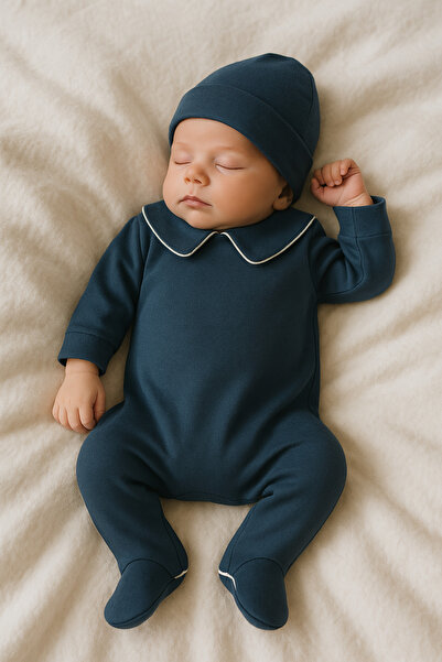 Mert Baby Justin Capillary Jumpsuit and Hat Set