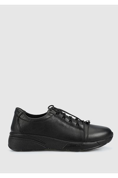 Eclipse Leather Black Women's Shoes