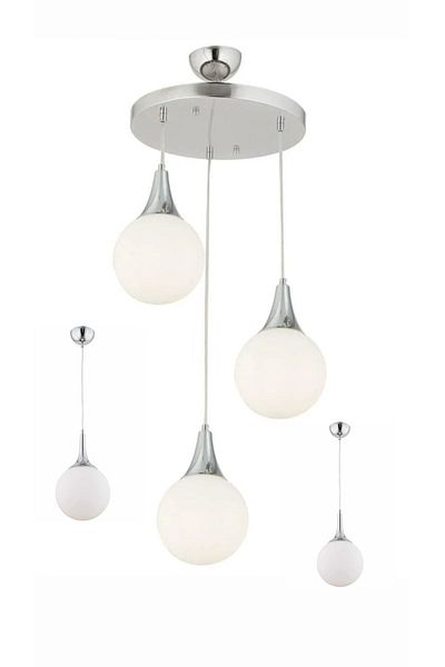HubRom Set Oglinzi HubRom, DAMLA 3062-03Y-CH 35x70 cm 3xE27-60W Crom/ 2 x Pendul HubRom, DAMLA Crom