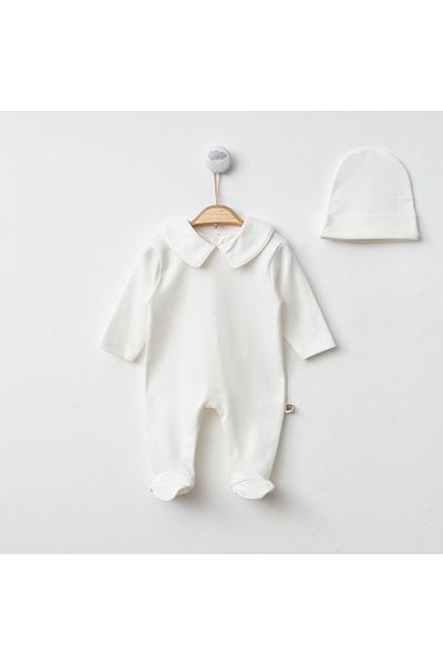 Mert Baby Jumpsuit and Hat Set - Cılbiyeli