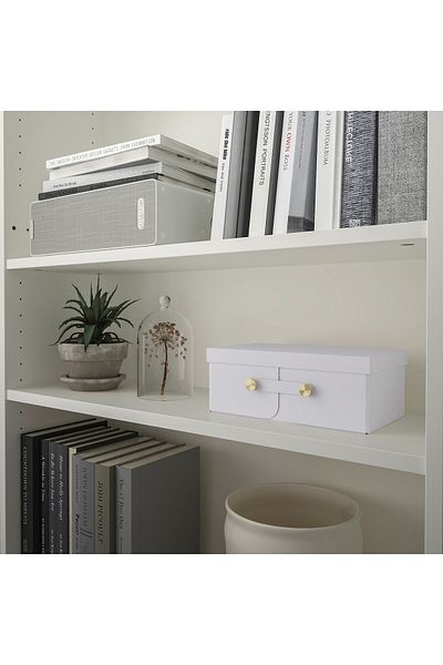 IKEA SPINNROCK Box with compartments, white, 25 x 16 x 10 cm
