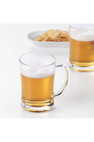 IKEA MJÖD Juice Glass 60 cl Clear Glass, Dishwasher Safe | IKEA