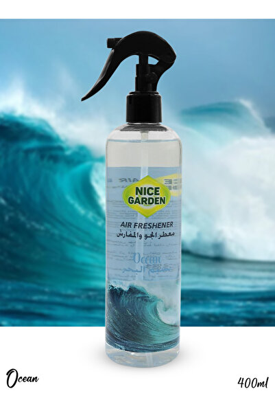Nice Garden بخاخ معطر جو أوشن للسيارة والمكتب والمنزل - 400 مل، عطر يدوم طويلاً