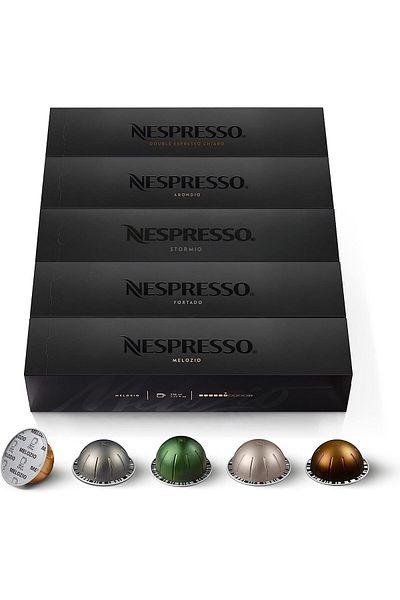Nespresso VERTUO Line Signature Selection Melozio, Fortado, Stormio, Double Espresso Chiaro, Arondio