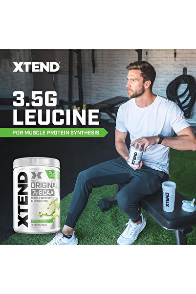 Scivation XTEND Original BCAA Powder With Electrolytes for Hydration & Muscle Repair Smash Apple - 30 Servings