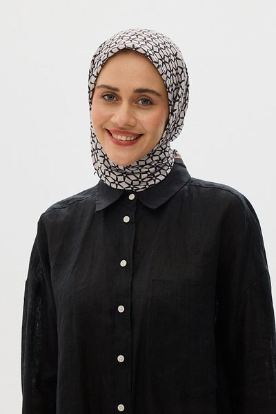 Mira İpek Βαμβακερό μαλακό κασκόλ Mira Pattern