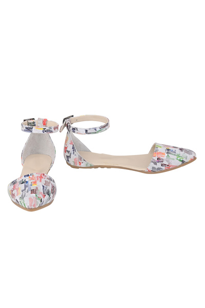 Moosefield Genuine Leather Women's Ankle Strap Colorful Sandals